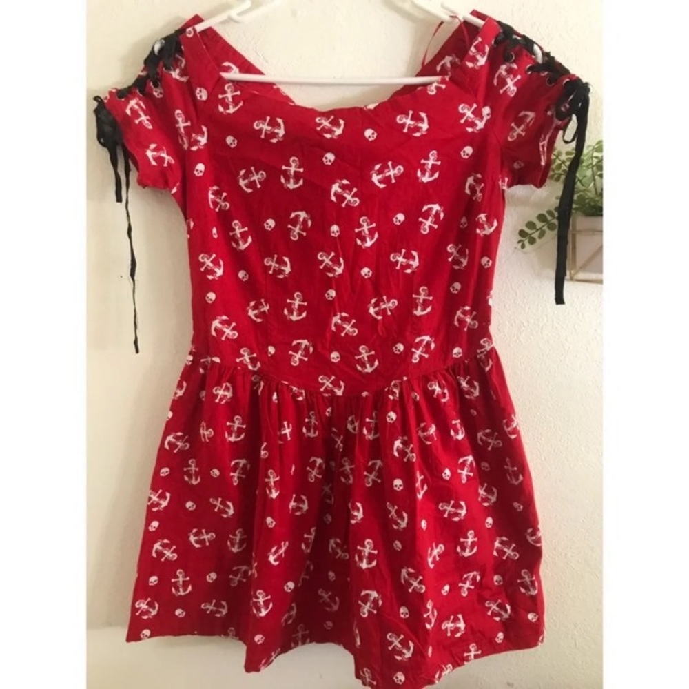 Red skeleton dress ☠️👗